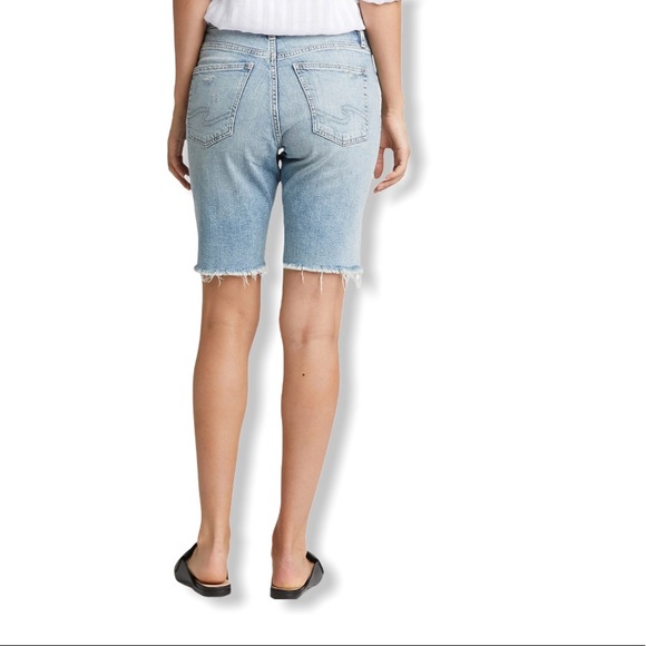 Silver Jeans Co. Women's Raw-Hem Bermuda Shorts - Picture 3 of 6